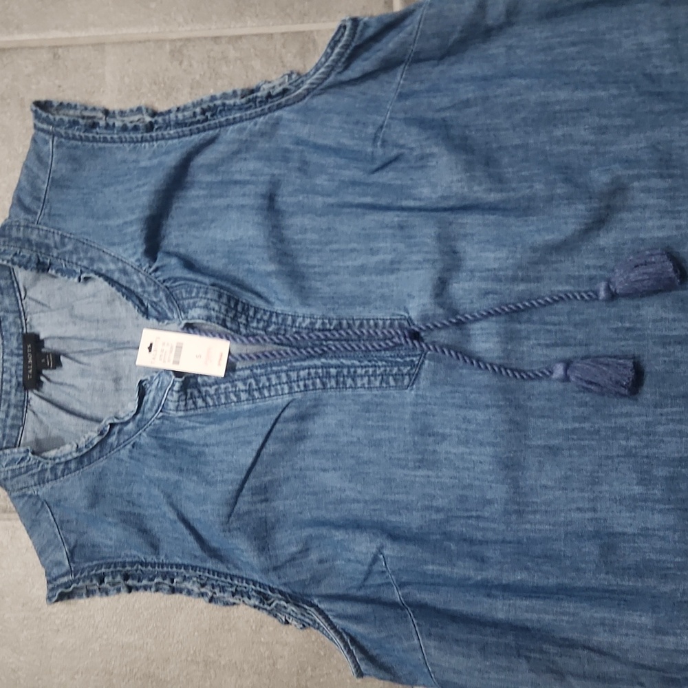 Talbots Tie Front Top - Picture 2 of 6